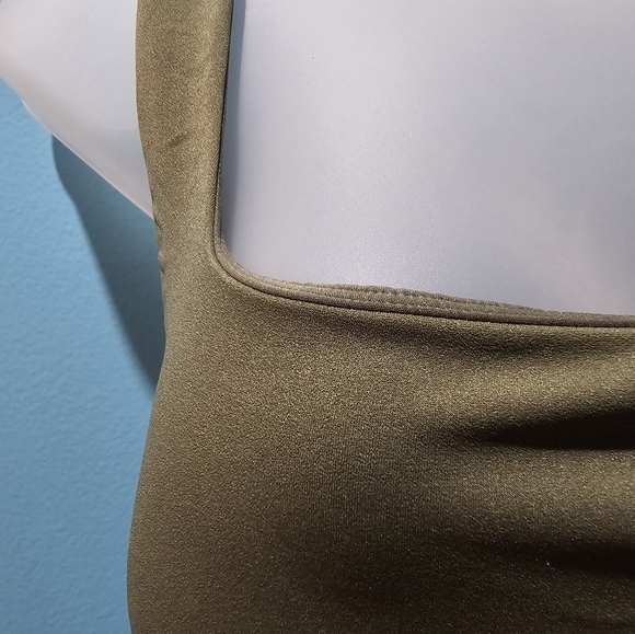 POPILUSH Shapewear Square Neck Thigh Slimming Workout Jumpsuit - Picture 3 of 7